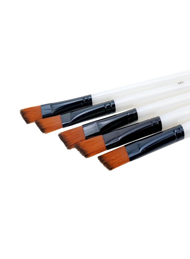 Antrader Angular Paint Brushes for Acrylic Painting,12Pcs Artist Filbert Paint Brushes Set Paint Brushes for Watercolor Painting Brush Set Artist Professional Painting Kits with Synthetic Nylon Tips - Image 3
