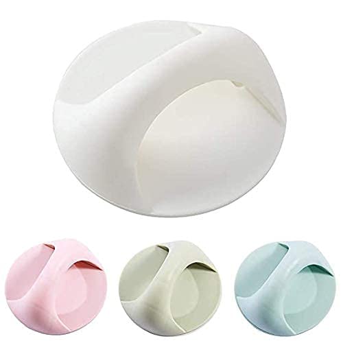 APURK Self Adhesive Door Handles Stick Plastic Handles Pull knob Door Handles Pull for Sliding Door Drawer Multicolor 2PCs - Image 4