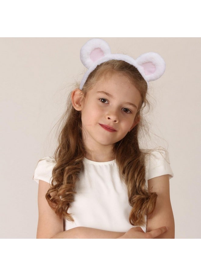 AEGYPIUS Cute Bear Ears Headband, Versatile Costume Accessory For Children And Adults (White, Cosplay, Headband)  - Image 3