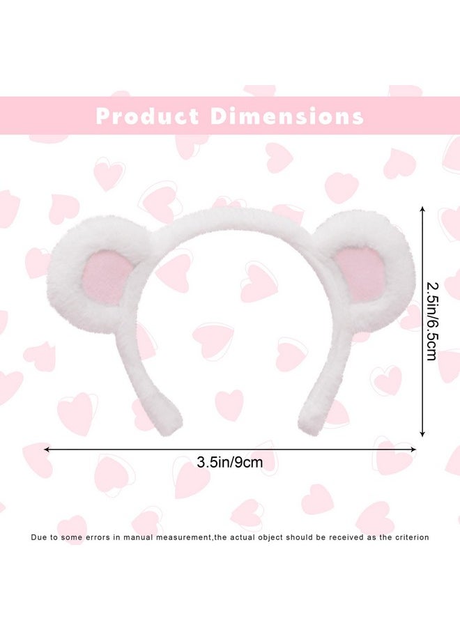 AEGYPIUS Cute Bear Ears Headband, Versatile Costume Accessory For Children And Adults (White, Cosplay, Headband)  - Image 2