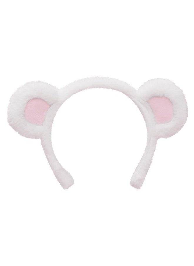 AEGYPIUS Cute Bear Ears Headband, Versatile Costume Accessory For Children And Adults (White, Cosplay, Headband)  - Image 1