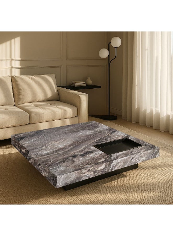 Baytonia Roman Coffee Table - Brown and Grey - Image 3