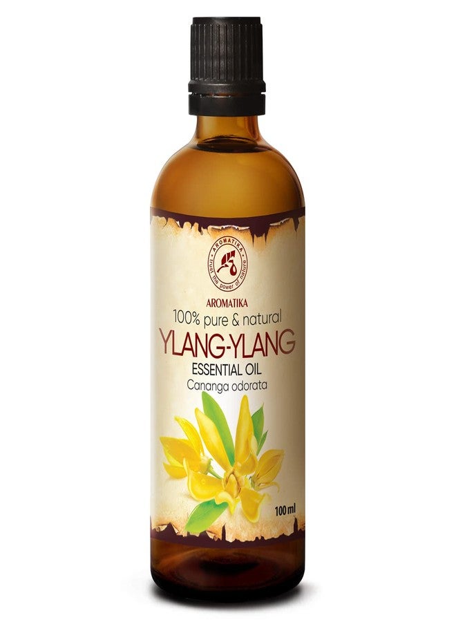 أروماتيكا زيت يلانغ يلانغ العطري 3.4 أونصة سائلة - كانانغا أودوراتا - زيوت عطرية للعلاج بالروائح - زيت نقي 100% لـ: العناية بالبشرة والشعر - موزعات الزيوت العطرية - مرطب - تحسين المزاج - هدية مثالية للاسترخاء للنساء - Image 1
