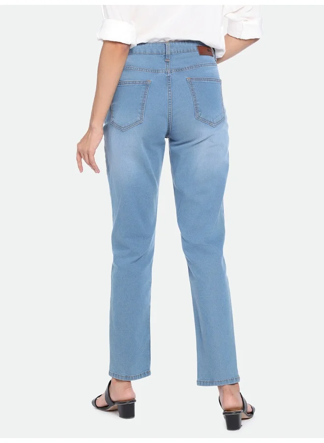 Dennis Lingo Indigo High Rise Slim Fit Jeans for Women - Stretch Denim