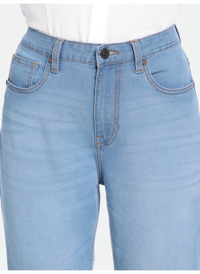 Dennis Lingo - Indigo High Rise Slim Fit Jeans for Women - Stretch Denim - Image 1