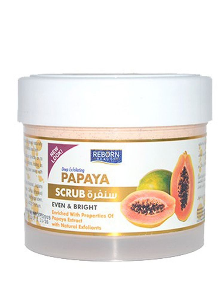 REBORN Even & Bright Papaya Scrub 500ml - Image 2