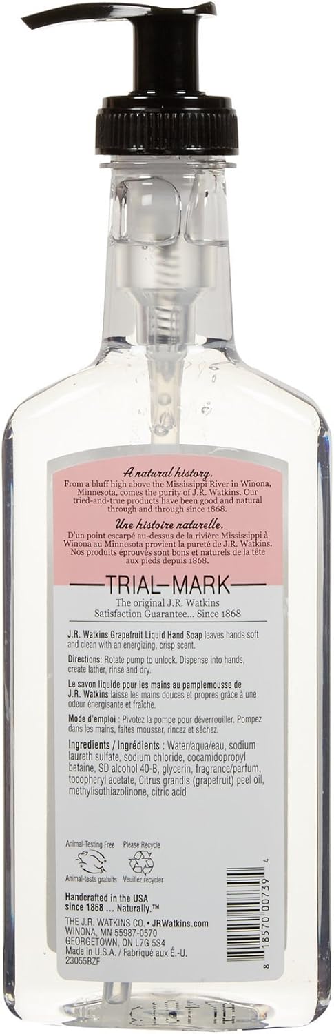 JR Watkins J R Watkins Liquid Hand Soap Grapefruit 11 oz - Image 2