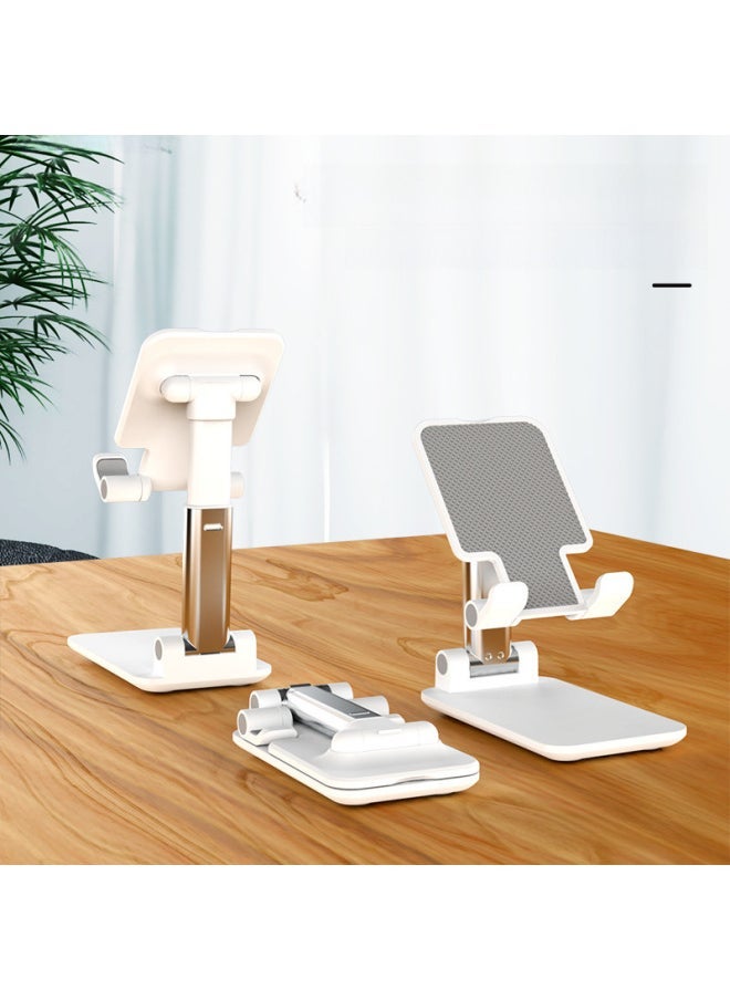Mobile Phone Desktop Stand Folding Portable Lifting Lazy Live Mobile Phone Tablet Universal Stand Gift Logo Tablet-Color:T9 Girl Powder Counterweight Version - Image 5