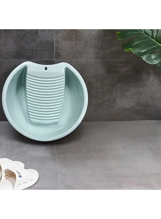 حوض غسيل أخضر محمول مزود بلوحة غسيل مدمجة للمنزل والتخييم والسفر - Image 5