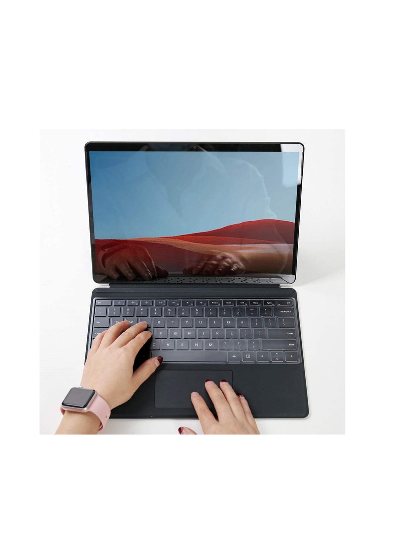 TPU Keyboard Skin Compatible with Huawei Matebook D14/D15/ X Pro 13.9,  Keyboard Cover Protective Skin for Huawei MateBook 14 inch Laptop ,Ultra Thin Keyboard Cover--Clear - Image 2