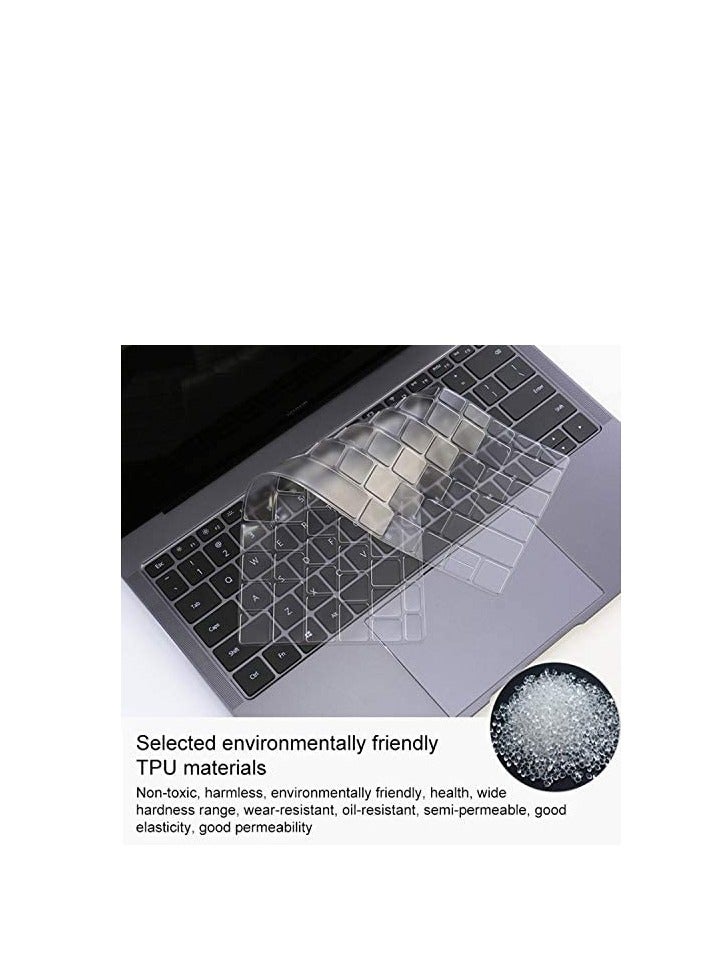 TPU Keyboard Skin Compatible with Huawei Matebook D14/D15/ X Pro 13.9,  Keyboard Cover Protective Skin for Huawei MateBook 14 inch Laptop ,Ultra Thin Keyboard Cover--Clear - Image 3