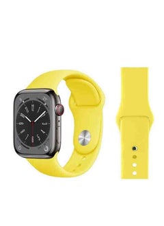 PROVENGE PROVENGE Replacement Wrist Strap Designed for Apple Watch Soft Silicone Sport Band 38mm, 40mm, 41mm Compatible with iWatch Apple Watch Series 8/7/SE/6/5/4/3/2/1 Yellow 