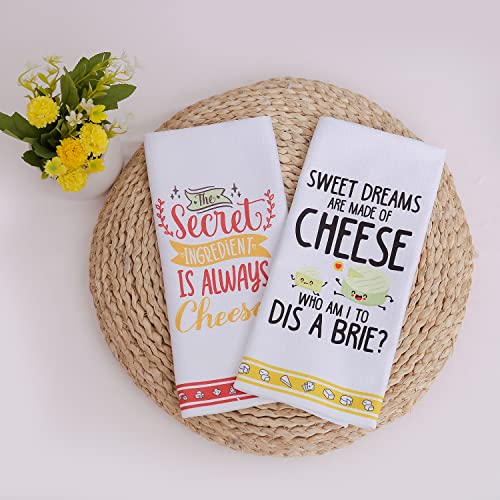 LXOMILL Funny Cheese Kitchen Towels, Punny Cheese Baskets, Cute Decorative Dish Towels Sets - Image 5