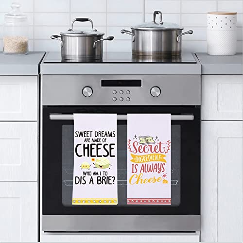 LXOMILL Funny Cheese Kitchen Towels, Punny Cheese Baskets, Cute Decorative Dish Towels Sets - Image 3