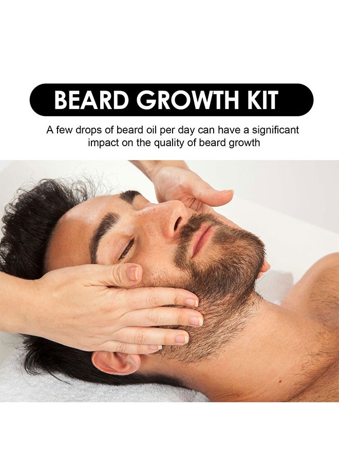 East Moon - Beard Growth Serum - Men's Beard Thickening Care Set, Serum and Roller for Better Results 60ml - Image 1