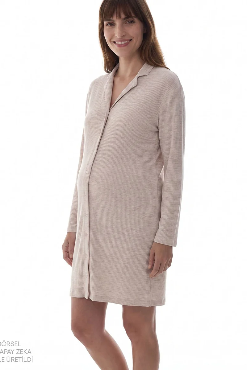 بنتي PENTI Talia Shirt Long Sleeve Nightgown