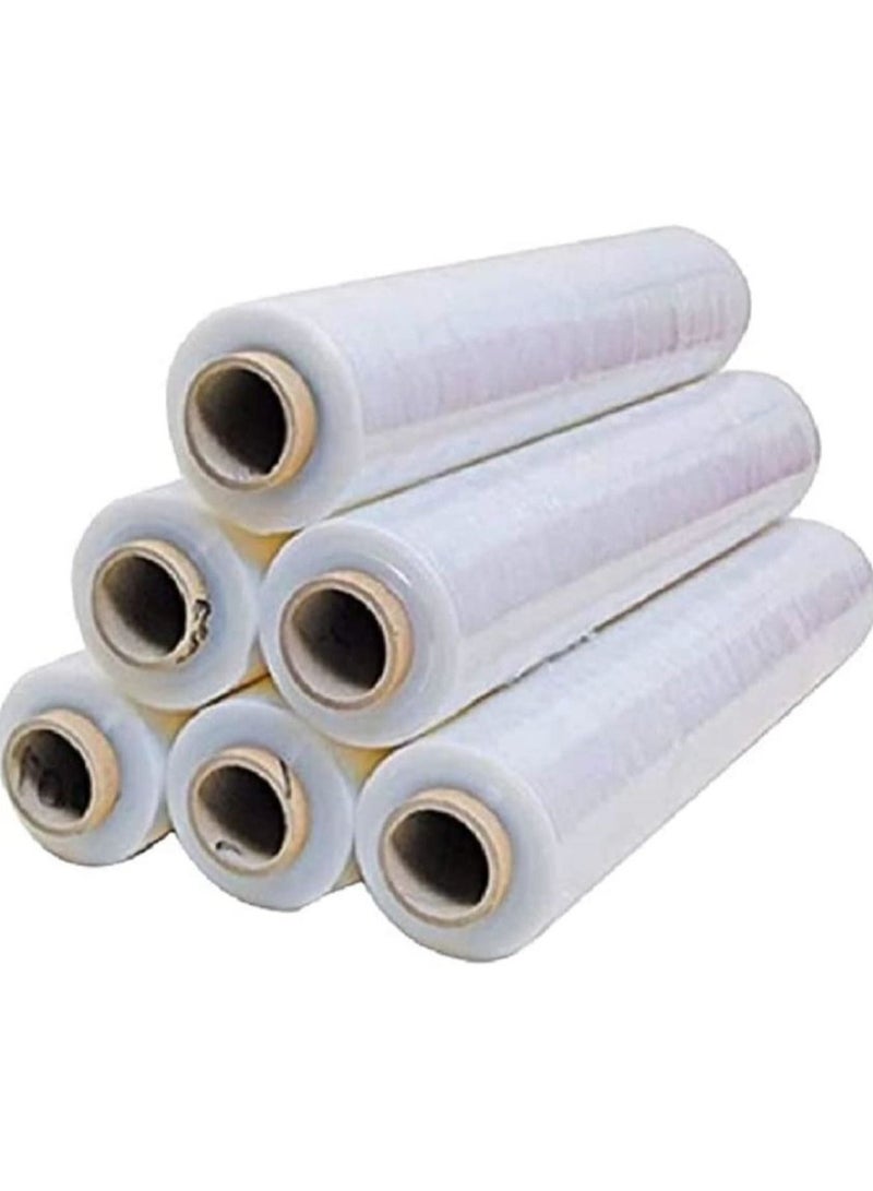 Huitich 6 Piece Stretch Wrapping Film 2.5 Kg Roll Clear 50 Cm Length - Image 1