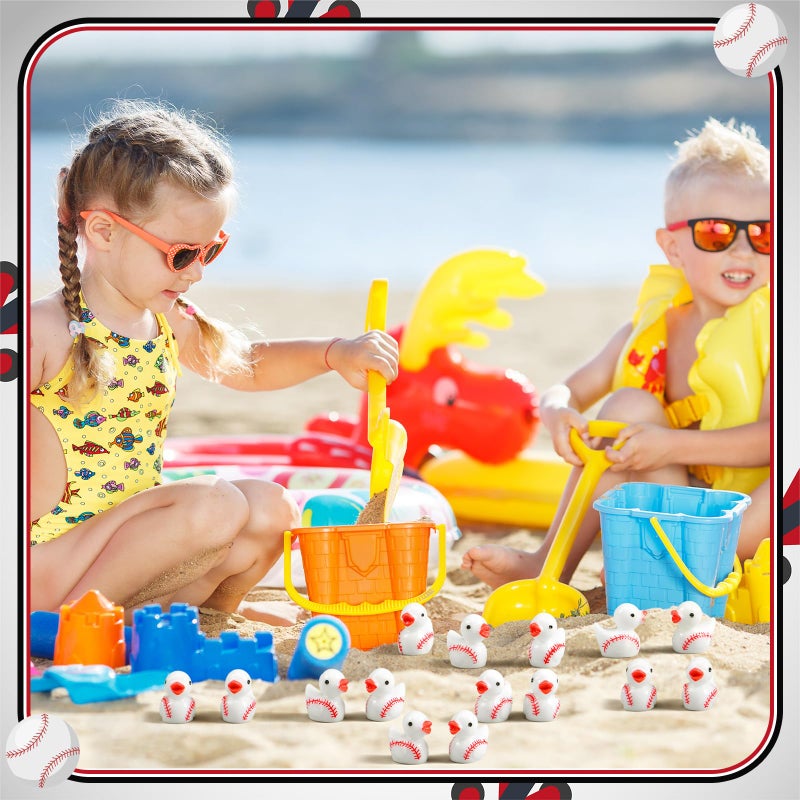 Arrowbash 100 Pcs Summer Beach Resin Ducks Bulk Hawaii Duckies Swimming Pool Mini Resin Figurine Miniature Figures for Birthday Party Gifts Decoration Garden Landscape Micro Decor Adults DIY Crafting - Image 2