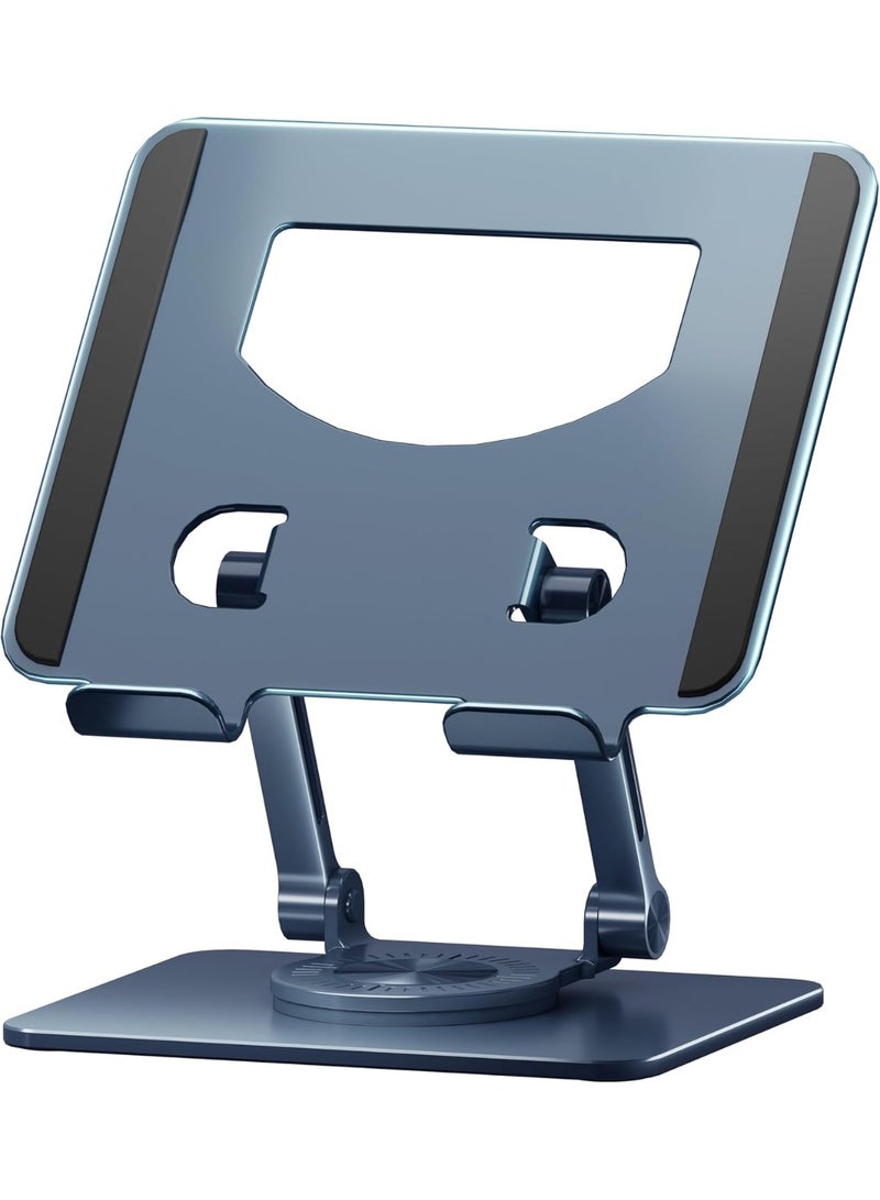 جيه اي اس دبليو او حامل تابلت متعدد الزوايا، حامل ايباد دوار 360 درجة مع قضيب مزدوج، حامل تابلت الومنيوم قابل للطي، متوافق مع ايباد 4.7 الى 12.9 انش، سامسونج تاب، هواوي تاب، - Image 1