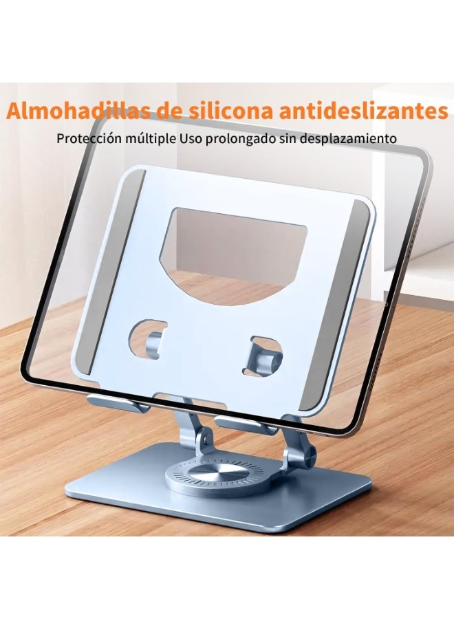 جيه اي اس دبليو او حامل تابلت متعدد الزوايا، حامل ايباد دوار 360 درجة مع قضيب مزدوج، حامل تابلت الومنيوم قابل للطي، متوافق مع ايباد 4.7 الى 12.9 انش، سامسونج تاب، هواوي تاب، - Image 4