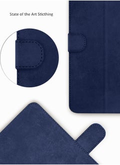 Wtech PU Leather Magnetic Closure Flip Case Cover For Apple iPad Pro 11 5G 2024 (5th Generation) 11 Inch Navy Blue  - Image 5