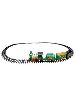 Generic 20-Piece Battery Operated Lighted and Animated Classic Train Set with Sound toy for kid Big Size  - Image 3