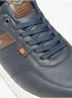 Lee Cooper حذاء رياضي رجالي برباط للكاحل منخفض مع تفاصيل لوحة مطبوعة بالشعار  - Image 5