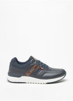 Lee Cooper حذاء رياضي رجالي برباط للكاحل منخفض مع تفاصيل لوحة مطبوعة بالشعار  - Image 3