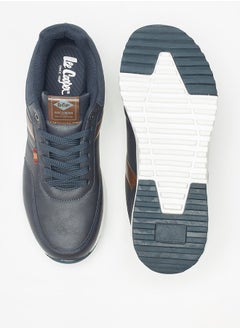 Lee Cooper حذاء رياضي رجالي برباط للكاحل منخفض مع تفاصيل لوحة مطبوعة بالشعار  - Image 4