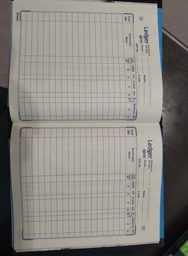 Peeplvalue دفتر حسابات Peeplvalue بحجم النسخ مع غلاف مقوى لضمان المتانة الطويلة - (90 صفحة - 19 × 15 سم) - Image 4