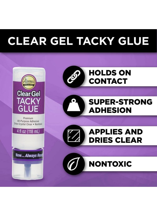 Aleene's Gel Tacky Always Ready Adhesives 4 Oz Clear  - Image 2