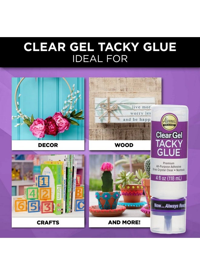 Aleene's Gel Tacky Always Ready Adhesives 4 Oz Clear  - Image 4
