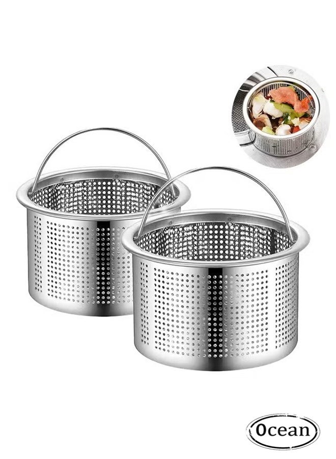 أوشن 2 جهاز كمبيوتر شخصي مصفاة حوض المطبخ ، 304 الفولاذ المقاوم للصدأ مصفاة الصرف المضادة للانسداد - Image 1