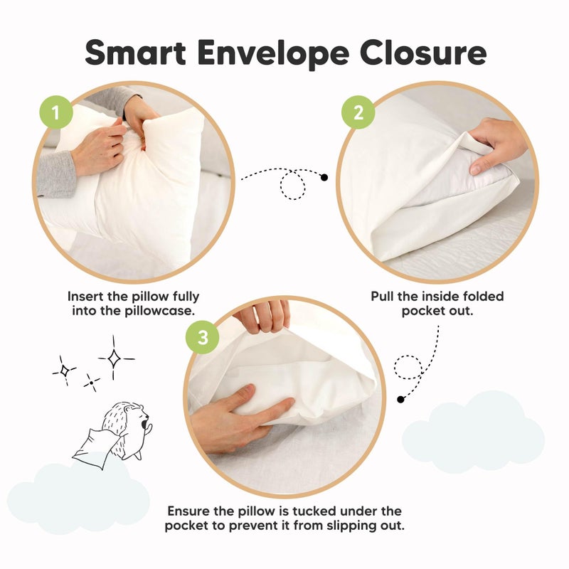 KeaBabies Toddler Pillowcase 13"x18" - Organic Cotton Toddler Pillowcase for Kids, Boys, Girls, Soft & Durable Cotton Cover for Miniature Sleepy Pillows, Cute Colors, Pillow Sold Separately (Vroom) - Image 4