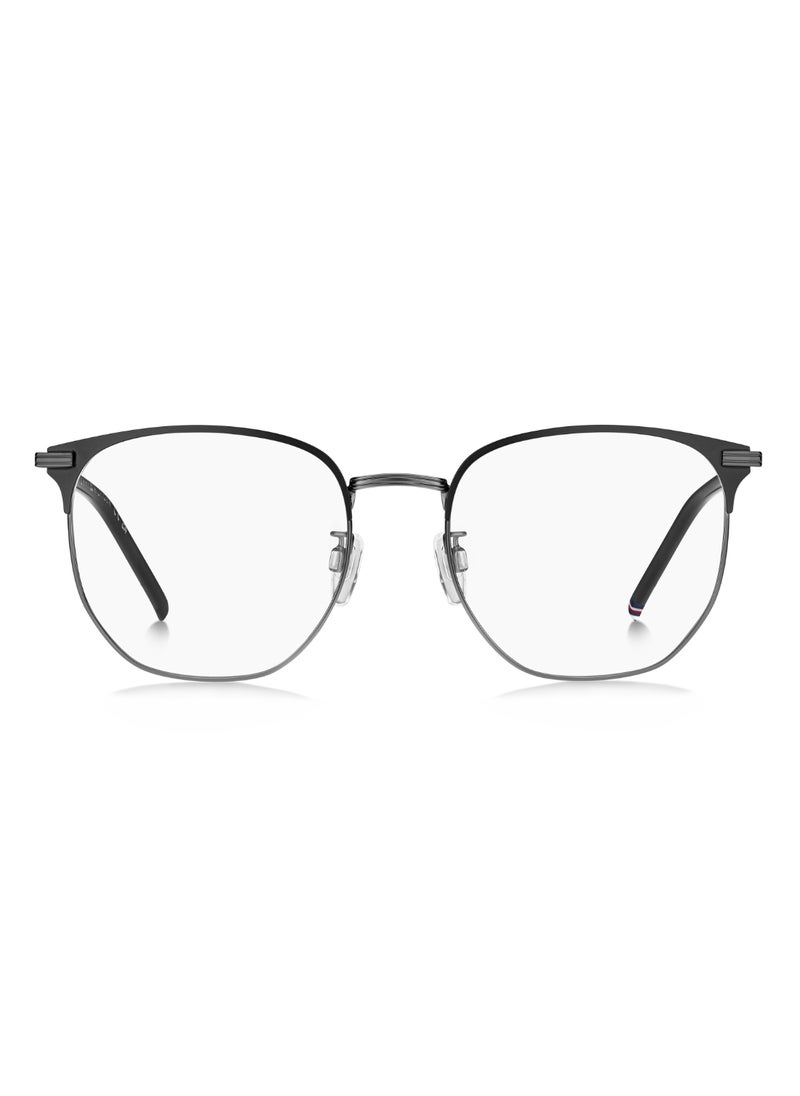 TOMMY HILFIGER نظارة شمسية معدنية للرجال على شكل مستطيل Th 2112/F 48 - مقاس العدسة: 47.6 مم - Mtbk Dkrt  - Image 3