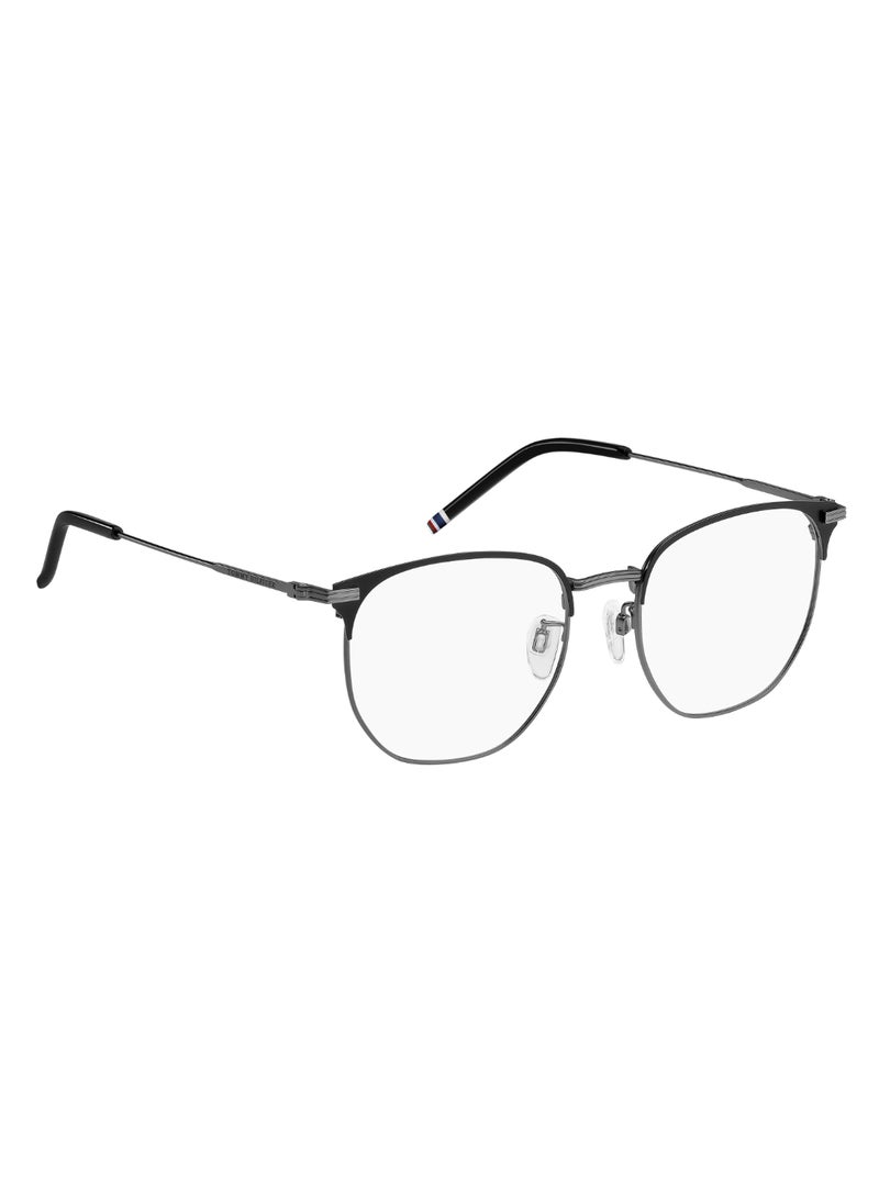 TOMMY HILFIGER نظارة شمسية معدنية للرجال على شكل مستطيل Th 2112/F 48 - مقاس العدسة: 47.6 مم - Mtbk Dkrt  - Image 2