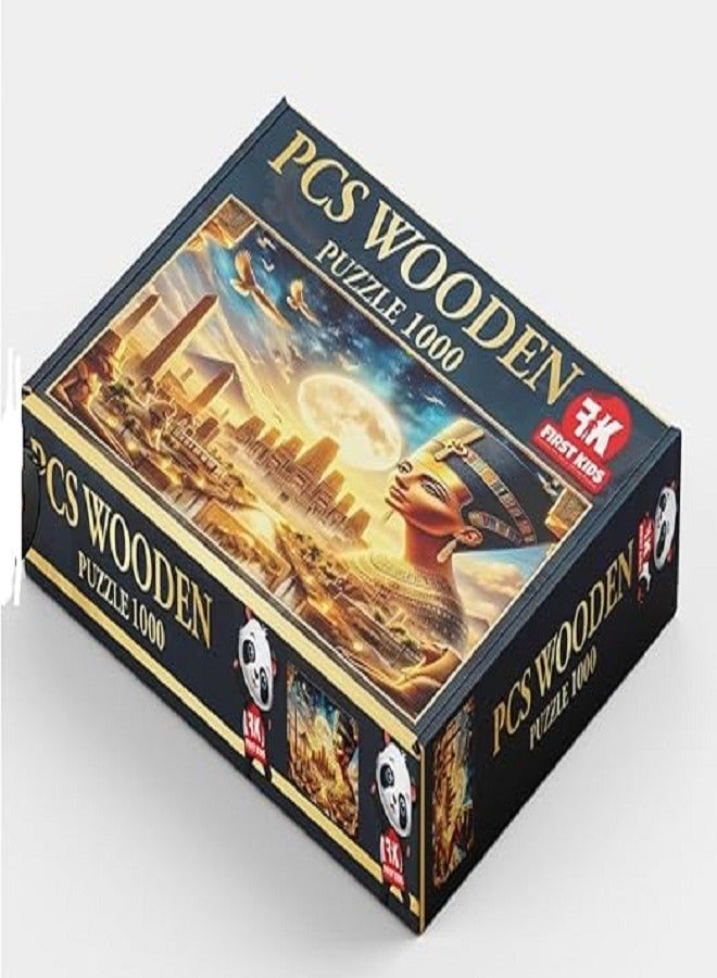Nefertiti & Ancient Egypt - Wooden Puzzle (1000 Pieces) - Image 2