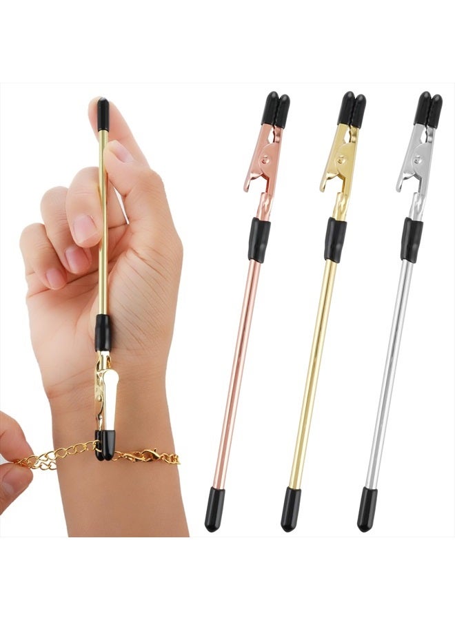 Cobee 3 Pcs Bracelet Clasp Helper Tools, Stainless Steel Portable Jewelry Clasp Helpers Quick Release Fastening and Hooking Equipment for Necklace, Watch Band, Ties, Zippers, Keychain, Closures - Image 1