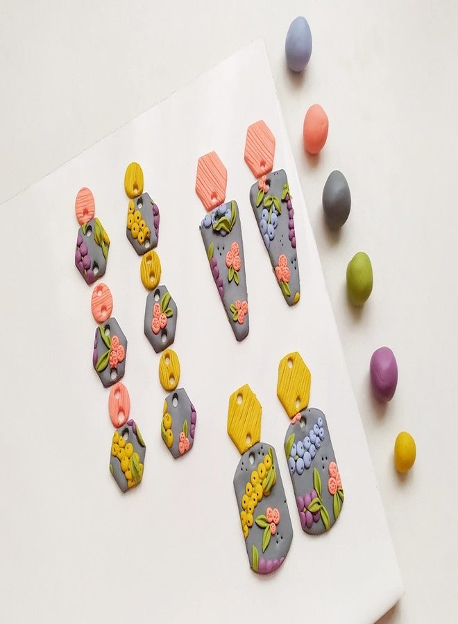 FIMO طين النمذجة البوليمرية FIMO Soft & Effect - 57 جرام - مجموعة من 8 - درجات الأصفر والأخضر - Image 2