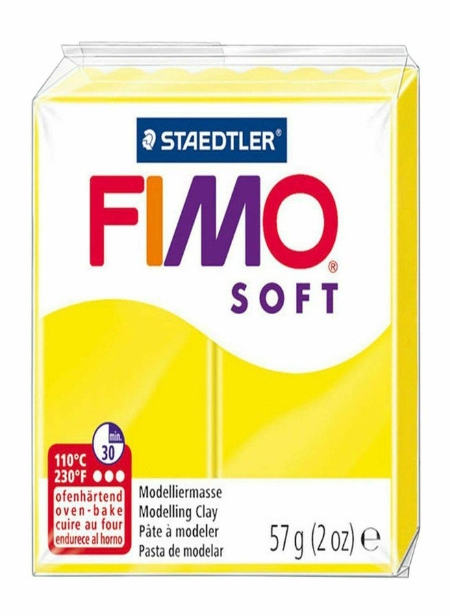 FIMO طين النمذجة البوليمرية FIMO Soft & Effect - 57 جرام - مجموعة من 8 - درجات الأصفر والأخضر - Image 4