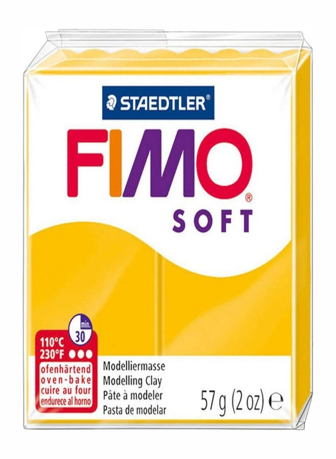 FIMO طين النمذجة البوليمرية FIMO Soft & Effect - 57 جرام - مجموعة من 8 - درجات الأصفر والأخضر - Image 3