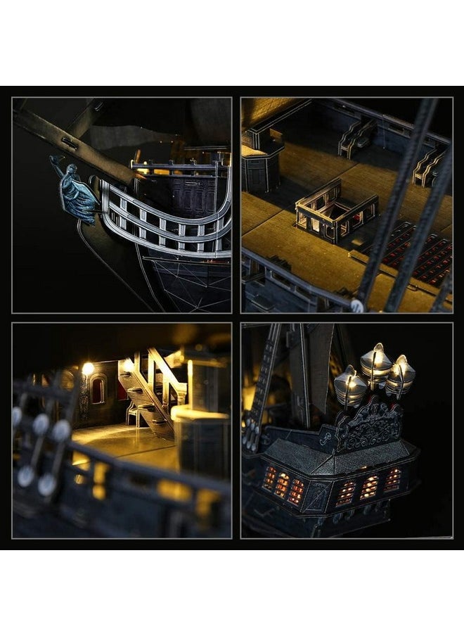 CubicFun - 3D Puzzles For Adults Home Decor Pirate Ship Gifts For Men Women Model Kits Brain Teaser Puzzles For Adults Teacher Gifts,Queen Anne'S Revenge 340 Pcs - Image 1