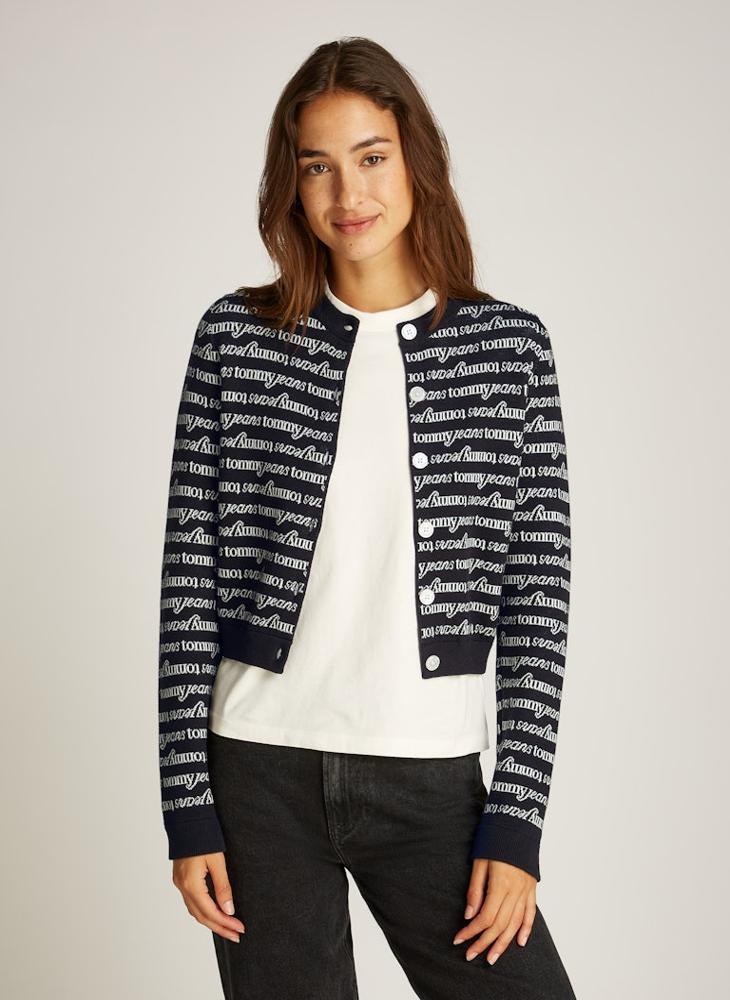 TOMMY JEANS Striped Knitted Cardigan  - Image 1
