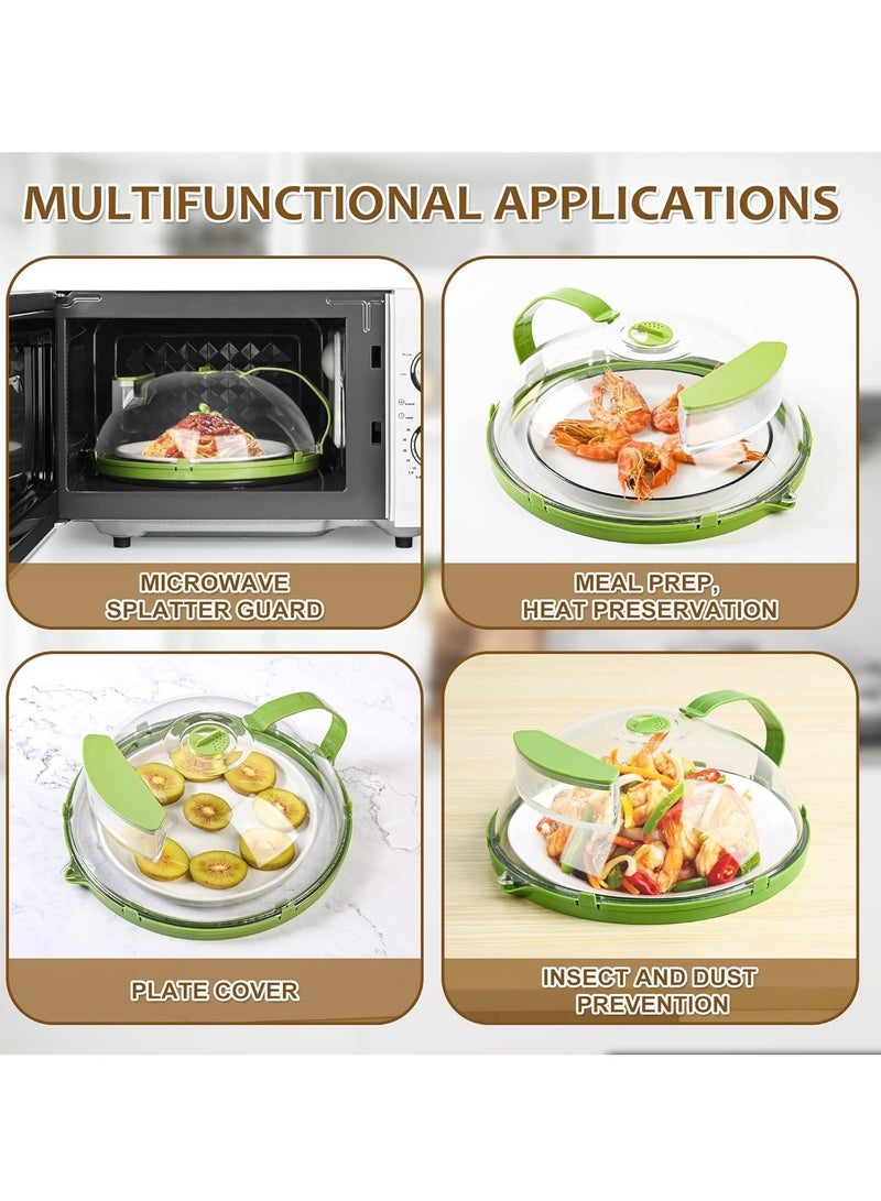 Microwave Plate Cover 25cm 10 inches Food Cover for Microwave Oven with Steam Vents and Water Storage Box Microwave Food Cover Microwave Cover for Food BPA Free - Image 3
