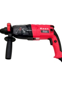 Keen Hammer Drill with 9 pcs accessories for Wall, Steel, Aluminum works, 950W / 220-240V / 50-60Hz / 1600rpm - min / 28 mm - Red Color: OS-103 950 WATT / 28mm Rotary  - Image 1