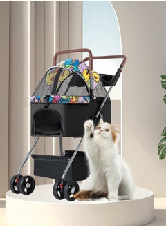 Pet Stroller 3 in 1 Folding Dog Cat Jogger Stroller for Medium Small Dogs Cats Lightweight Travel Stroller with Cup Holder Cat Pram Pushchair Buggy Travel Carrier Pets Strolling Cart Trolley - pzsku/ZFD61113FB6A497F9BB53Z/45/_/1731058284/18a5726b-2fe6-49a9-b875-fc6a4d30bac2