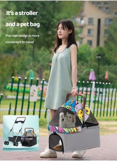 Pet Stroller 3 in 1 Folding Dog Cat Jogger Stroller for Medium Small Dogs Cats Lightweight Travel Stroller with Cup Holder Cat Pram Pushchair Buggy Travel Carrier Pets Strolling Cart Trolley - pzsku/ZFD61113FB6A497F9BB53Z/45/_/1731058305/55ed52fe-aa00-40db-beb6-59242fa541df