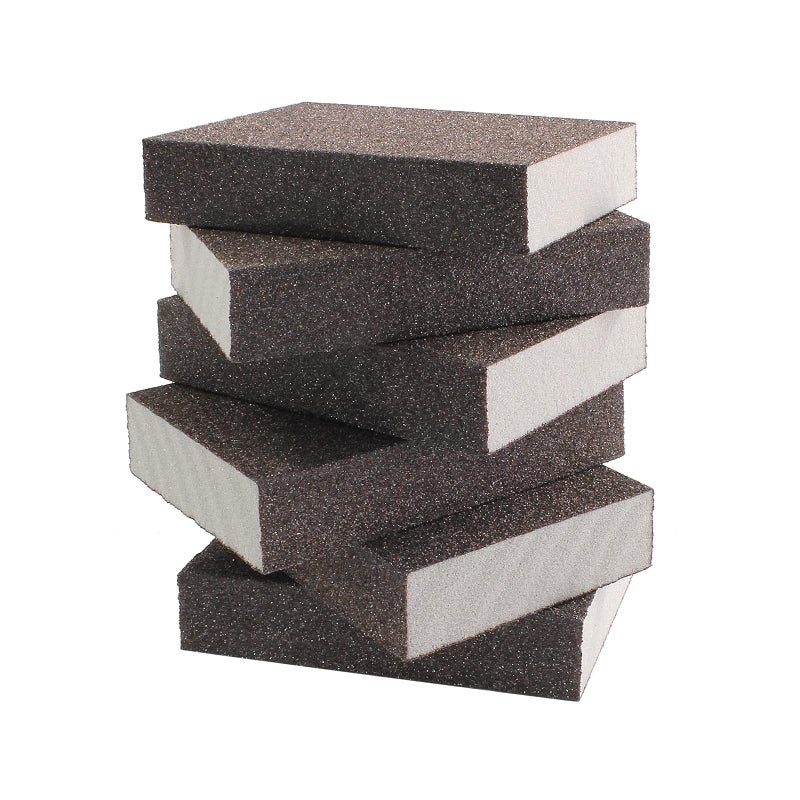 Jersvimc 60 Grit Coarse Sanding Block 12Pcs Wet Dry Sanding Sponge Foam Sandpaper Block Washable Reusable Sandpaper Sponge for Drywall Wood Plastic Metal Furniture