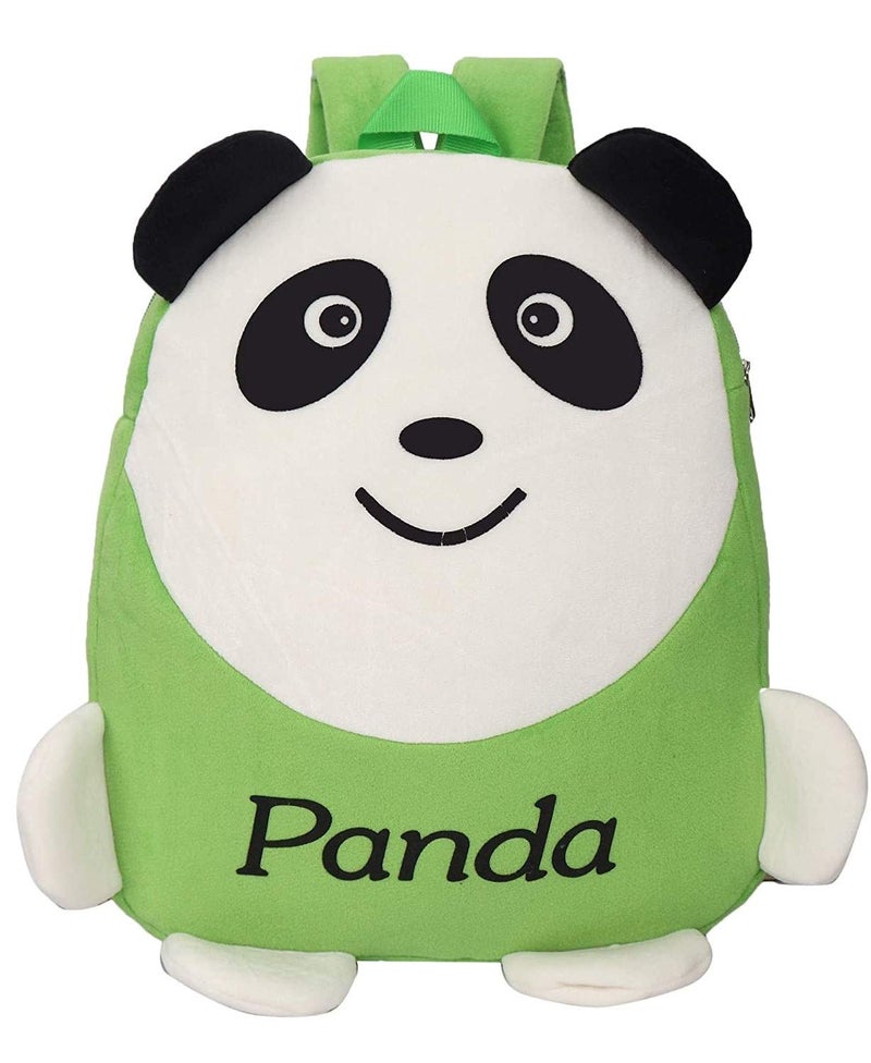 blue tree Kids School Bag Soft Plush Backpack Cartoon Bags Mini Travel Bag for for Girls Boys Toddler Baby Konggi Rabbit & Green Panda - Image 3