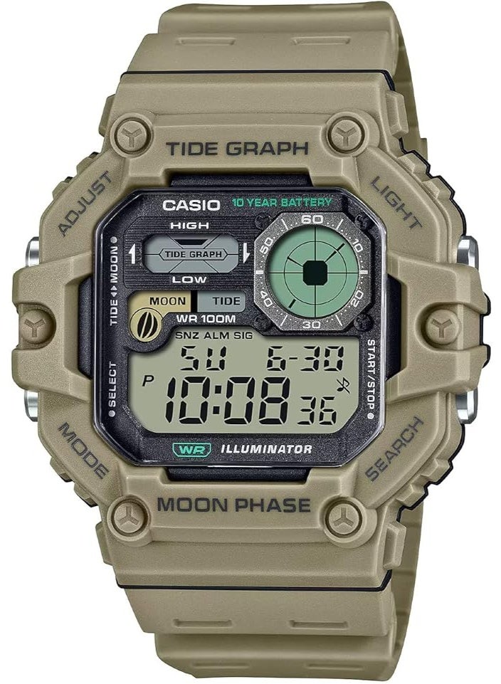 CASIO Silicone Digital Watch WS-1700H-5AVDF - Image 1